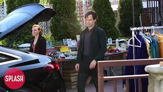 Penn Badgley And Madeline Brewer Filming An Estate Sale At The 