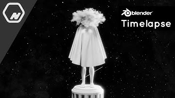 Thoughts - Blender 2.92 modeling, shading, lighting, post processing Timelapse | b3d