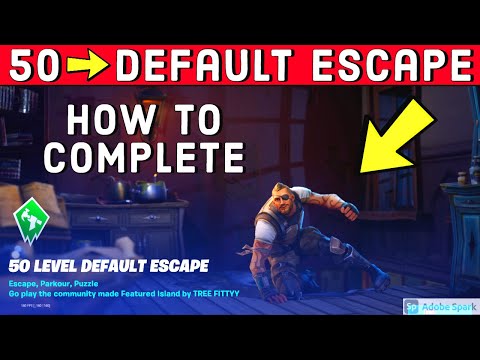50 Levels Default Escape By 350 6000 1641 7479 How To Complete 50 Level Default Escape Fortnite Youtube