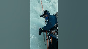 Preview to Comparing A-Threads and V-Threads for Ice Climbing Anchor Strength #shorts