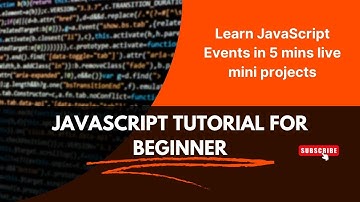 JavaScript Tutorial For Beginner | JavaScript Events | JavaScript programming #coding