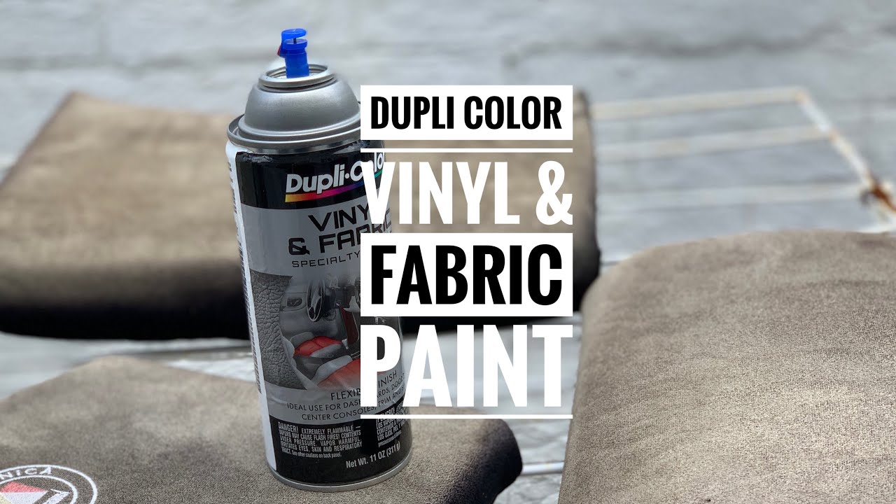 Duplicolor Vinyl and Fabric paint ?