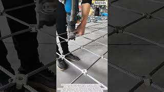 Engineering Precision: Crafting High-Strength Steel Mesh 🏗️⛓️#shorts