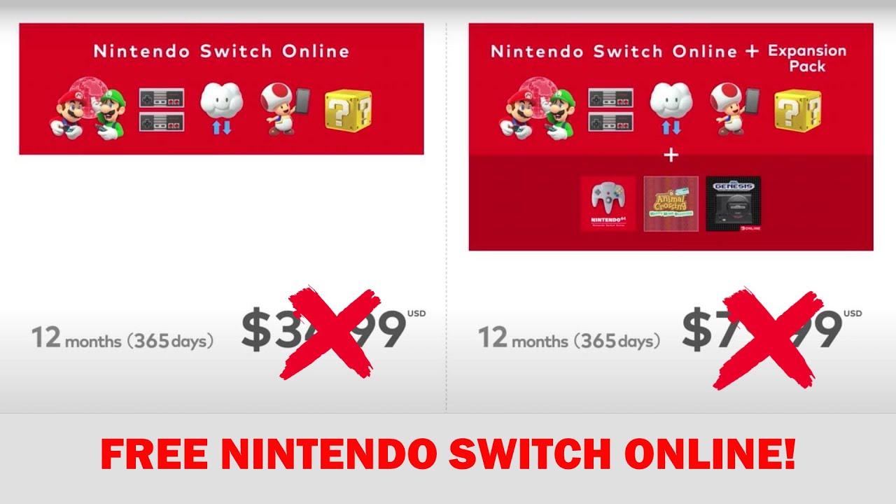 HOW GET NINTENDO SWITCH ONLINE FOR FREE! - YouTube