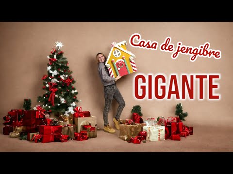I made a giant gingerbread house to decorate for Christmas by reusing some materials - DIY