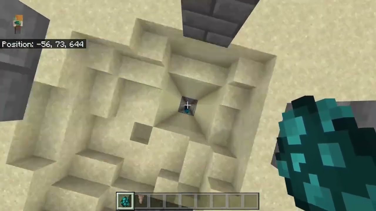 warden jumping from max height in to a whole with drip stones!!😱