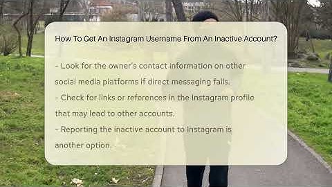 How To Get An Instagram Username From An Inactive Account? - Everyday-Networking