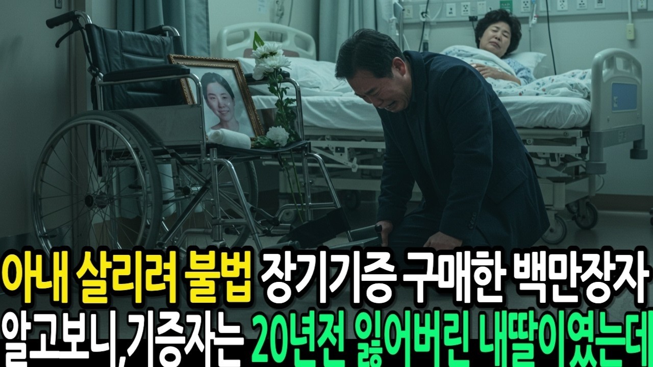 아내 살리려 불법 장기기증 구매한 백만장자 알고보니,기증자는 20년전 잃어버린 내딸이였는데