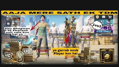 Random 3 players call me Noob | challenge for 1vs3 TDM match￼￼ / my first Challenge￼ ￼(part - 1)