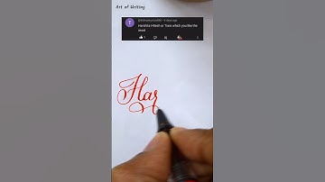 How to Write Harshita in CALLIGRAPHY like a Pro! #shorts #shortsfeed #shortvideo #howto