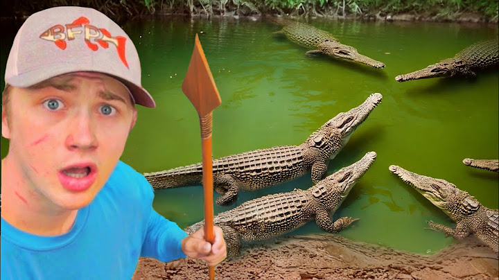 I Survived 24 Hours in Alligator INFESTED Water!