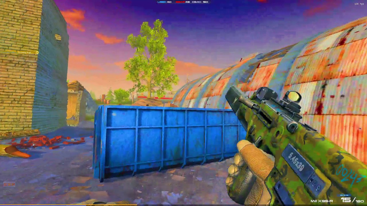 Contract wars IWI X95-R gameplay in evac hardcore