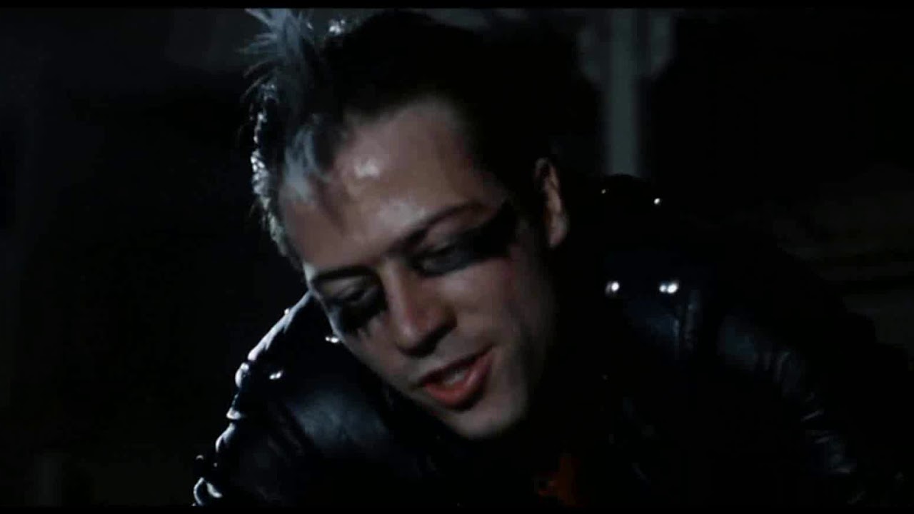 Bad boy gang member wearing black leather jacket and pants (Part 3