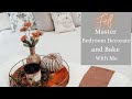 COZY FALL MASTER BEDROOM DECORATE AND BAKE WITH ME 2020 | BEST PUMPKIN MUFFIN RECIPE | SUTERA