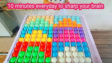 Brain Exercise full color ball sorting is very smart and smooth