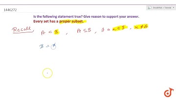 Which of the following statements are true? Give reason to support your    answer. Every set h