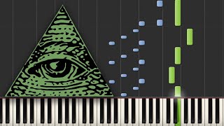 Illuminati Confirmed (X-Files) - Piano Tutorial [Synthesia]