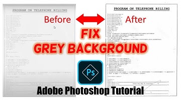 How to Remove Grey Background From Photos in Adobe Photoshop CC Tutorial