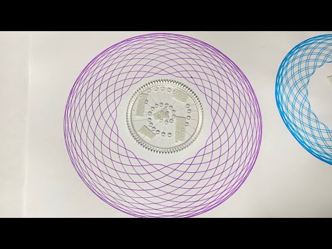Spirograph Ruler beautiful Design ASMR Satisfying #spirographdrawing #spirograph