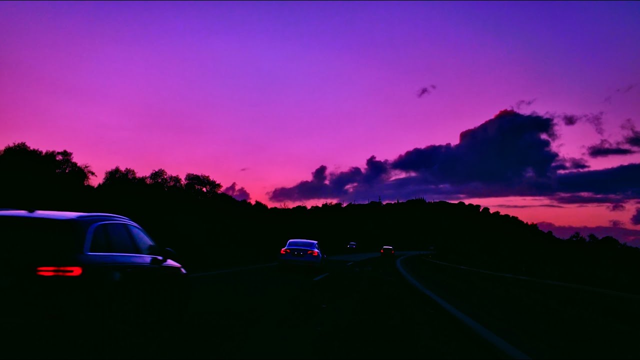 3 Hours of Ambient Music | Sunset Highway Slow Drive for Focus & Calm