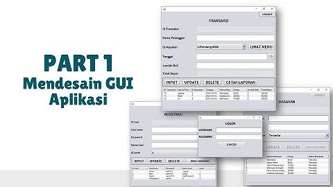 Aplikasi Kasir Restoran Sederhana PART 1-Desain GUI Aplikasi