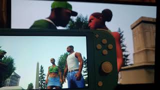 GTA San andreas Definitive edition - Nintendo Switch Lite Vs PC Gamer I5 -1050Ti - Video 4K