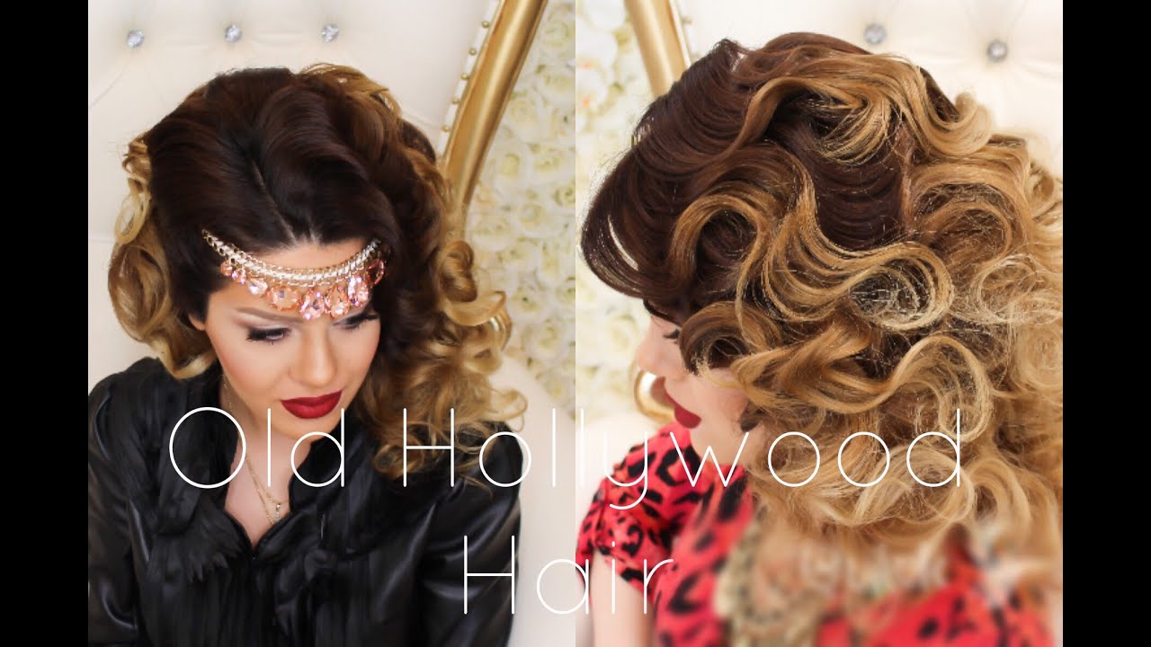 Old Hollywood Messy Big Hair Tutorial Updo Youtube