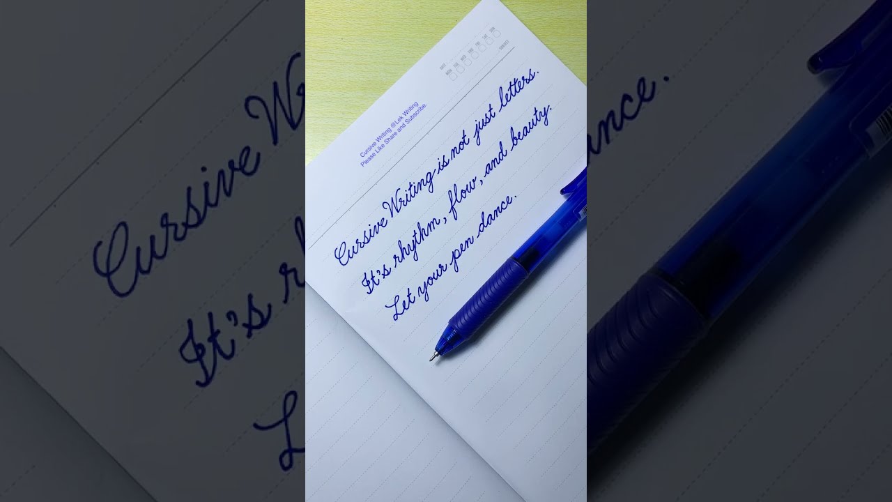 Cursive Writing Quote 04 How To Write In Handwriting Practice Letters
