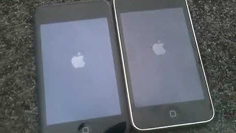iOS 1.1.5 vs iOS 4.2.1 boot up (iPod touch 1 vs 2)