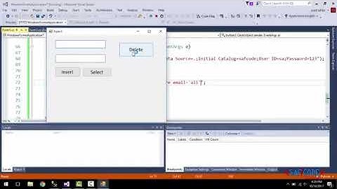 How to Delete Data From Database in Windows Form C# Hindi Urdu