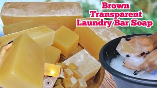 How To Make Brown Transparent Canoe Soap with Just 5 Ingredients/Easy Method And Process..