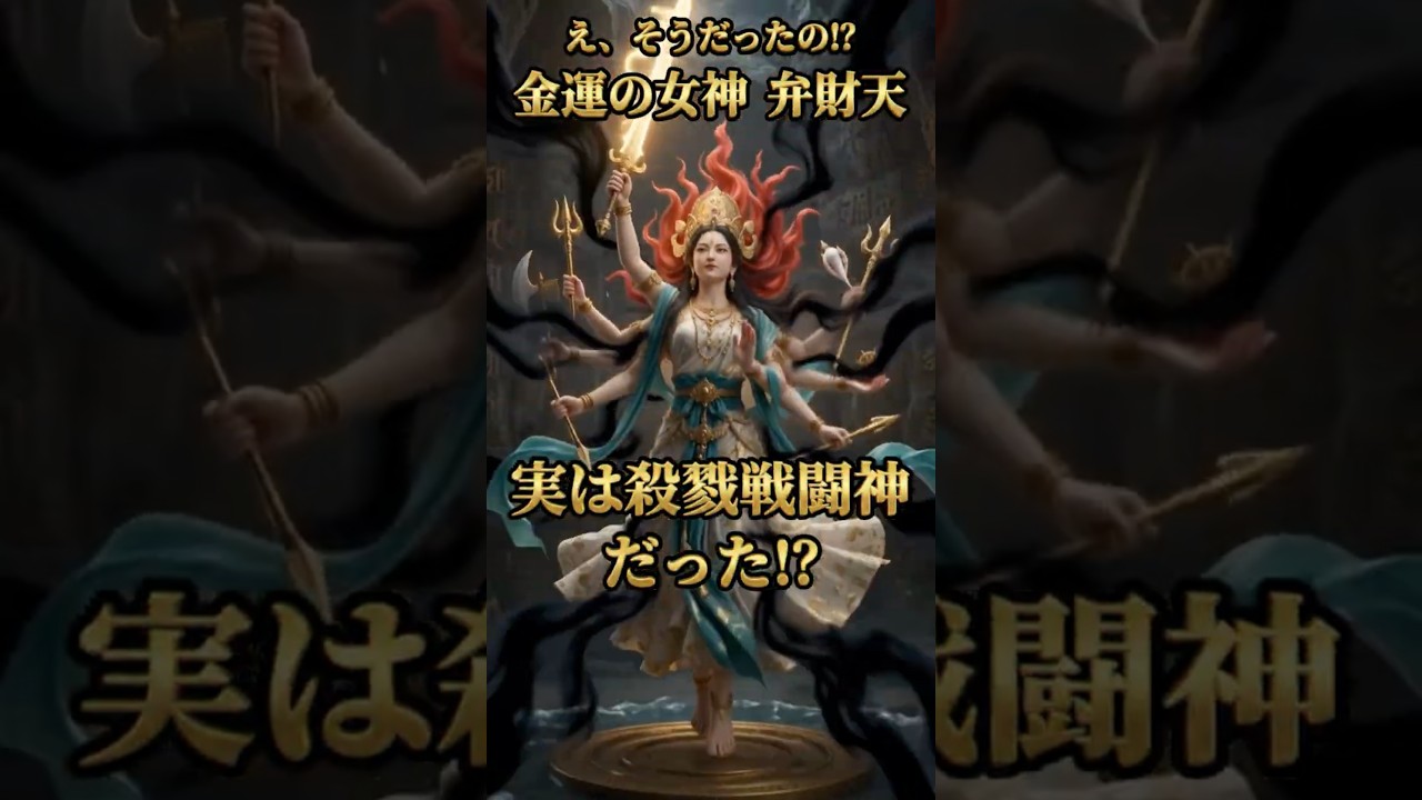 金運の女神　弁財天、　実は殺戮戦闘神だった!?