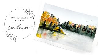 How To Paint A Fall Landscape