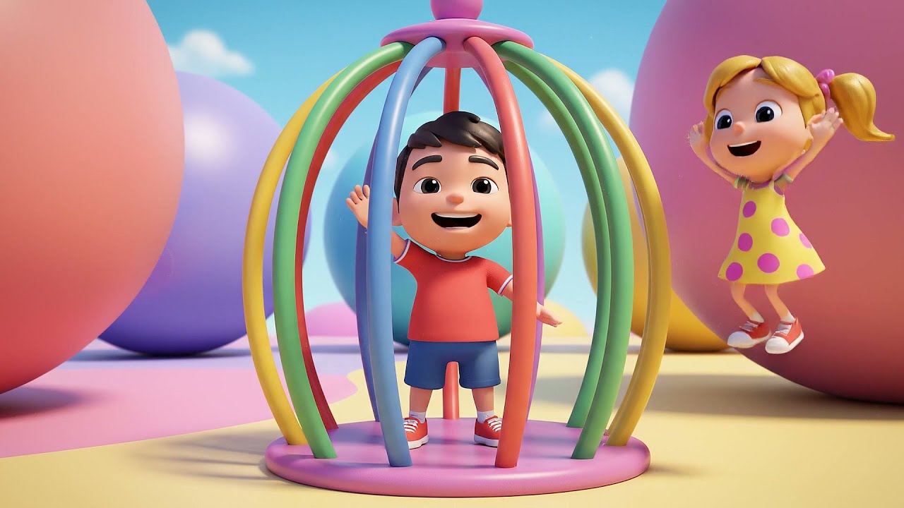 Roblox Маленький Новичок застрял на вращающейся карусели | Детские песни и стишки