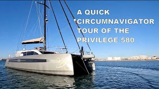 Privilege 580: A Quick Circumnavigator Tour by Privilege Catamarans America 7,030 views 2 years ago 2 minutes, 33 seconds