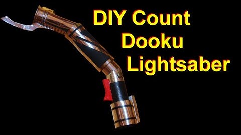 DIY Count Dooku Lightsaber (Star Wars) - Cheap and Easy Cardboard
