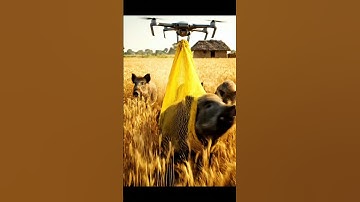 Drone Trap in Wheat Field!" #villagelife#smartfarming#rurallife#farmingtraditions#farming101