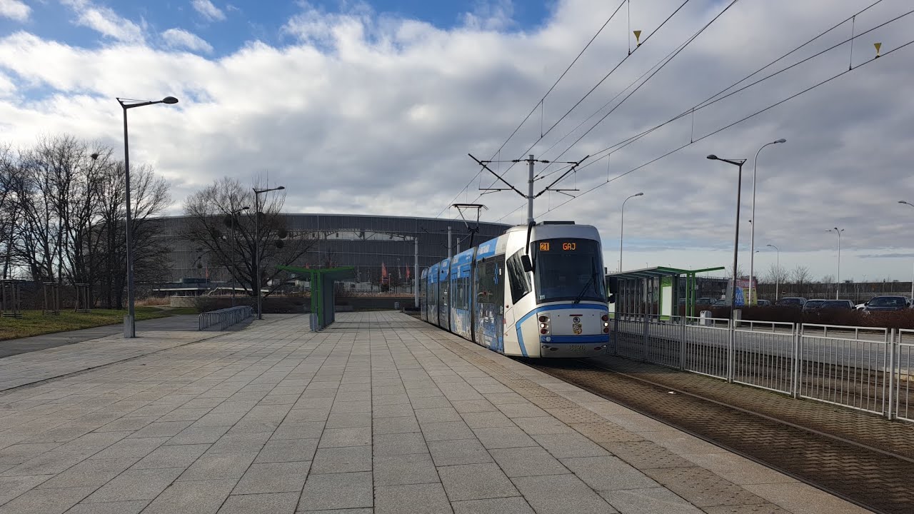 MPK Wrocław - Škoda 19T #3120 - Linia 21 kierunek: Gaj