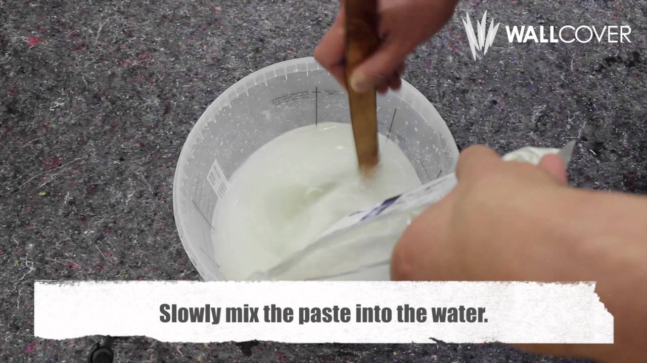 WALLPAPER, How to mix Paste, Instruction