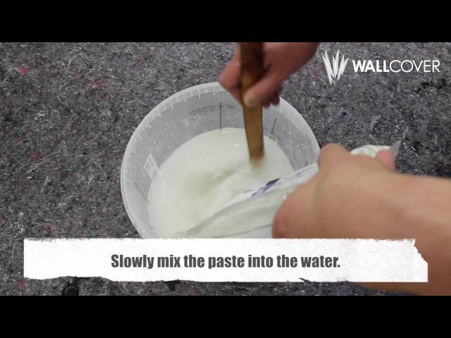 WALLPAPER, How to mix Paste, Instruction