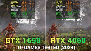 Nvidia GTX 1650 vs RTX 4060 | 10 Games Tested | How much performance Uplift if you upgrade?