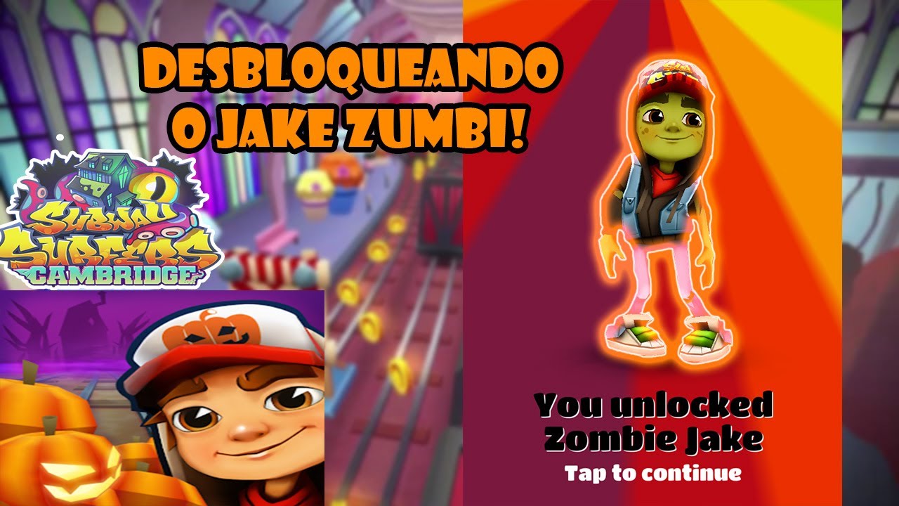 Como conseguir o Zombie Jake no Subway Surfers - Dluz Games