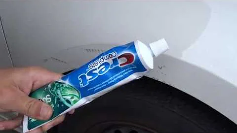 How To Remove a Car Paint Scratch With Toothpaste - IT WORKS!!