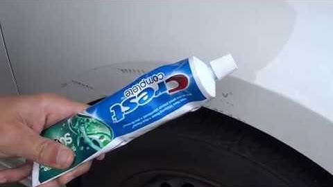 How To Remove a Car Paint Scratch With Toothpaste - IT WORKS!!