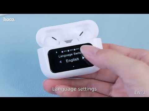 Бездротові навушники Hoco EW72 Soar ANC touch screen, видео 1