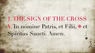 Traditional Latin mass 1962 Alter server Response