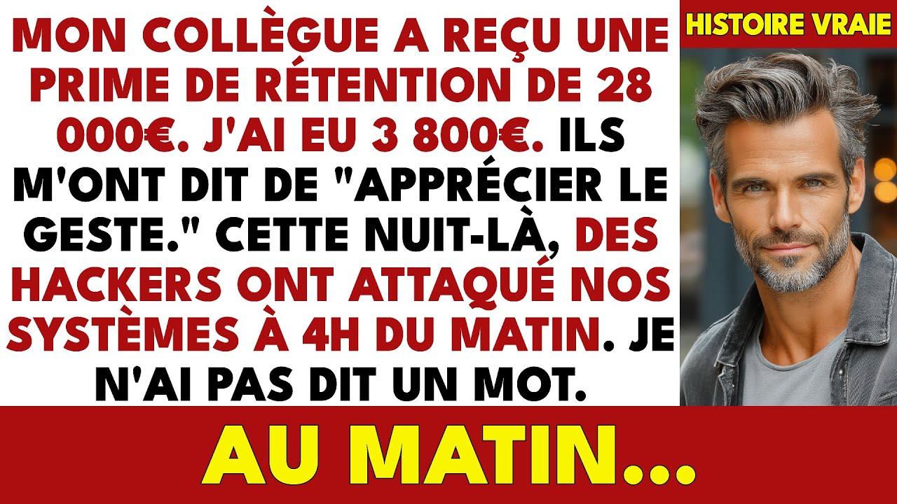 Mon Collègue a Reçu 28 000€ de Prime. J'ai Eu 3 800€—J'ai Tout Quitté à 4h du Matin