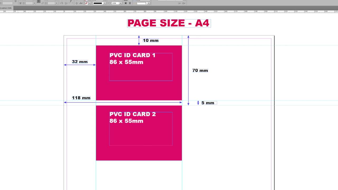 Epson L800 805 Printers PVC ID Card Printing Layout