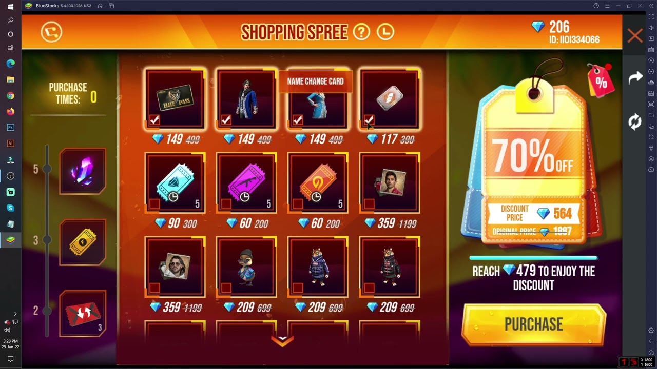 Shopping Spree Mystery Shop Free-fire New Event