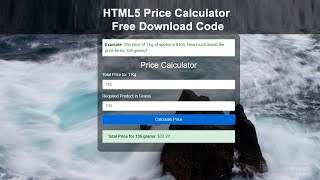 Details Price Calculator Form with Result Using HTML CSS and jQuery || Free Download Form code News